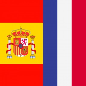 MFL Spanish and French Flag - Thumbnail